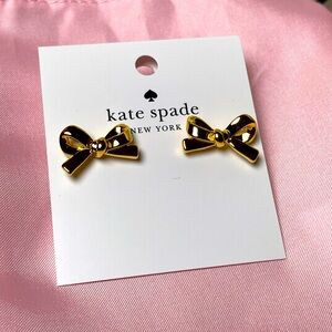 KATE SPADE GOLD BOW EARRINGS